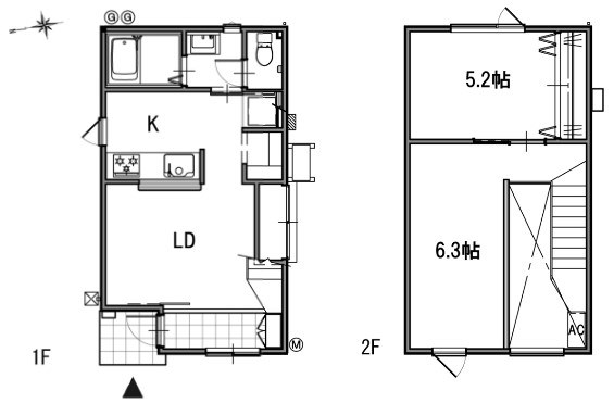 5556　八戸市大久保字下大久保DC・B棟　建売住宅 間取図・土地図