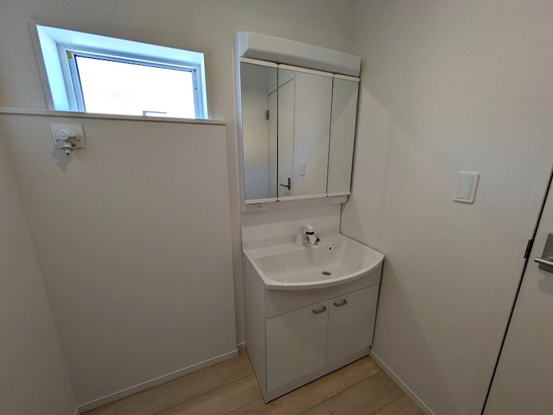 5488　クレイドルガーデン八戸市尻内町第14　新築分譲住宅　3号棟※ただいま商談中です 内観写真（洗面台・洗面所）