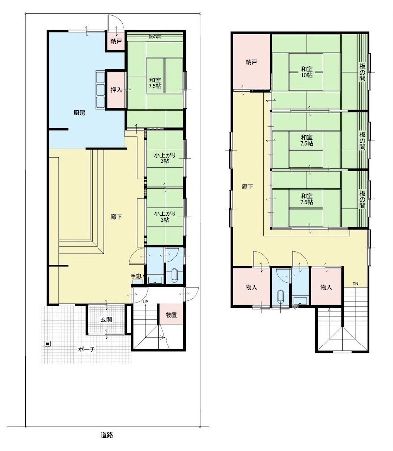 5560　八戸市多賀台2丁目　店舗 間取図・土地図